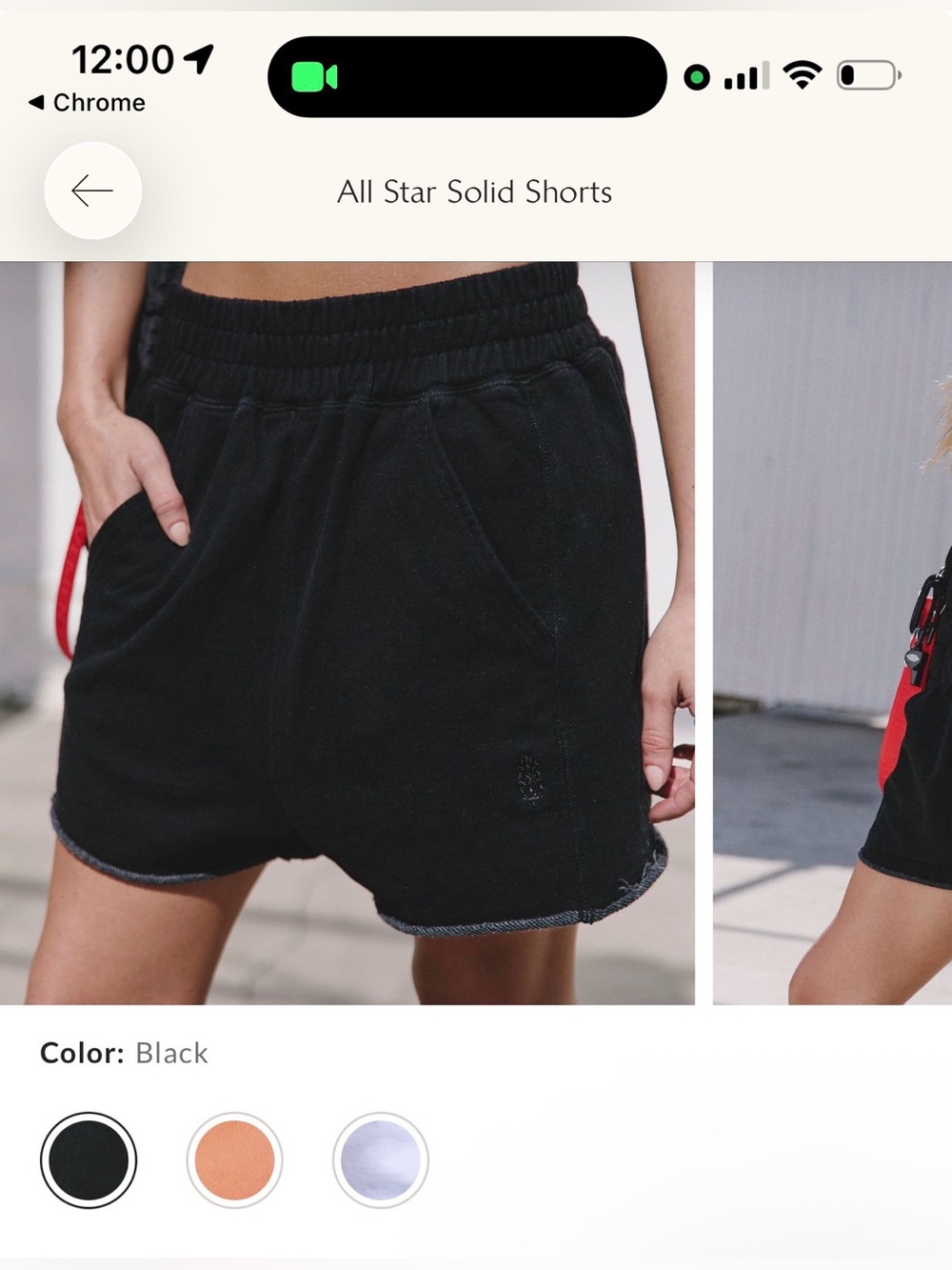 Free People All Star shorts